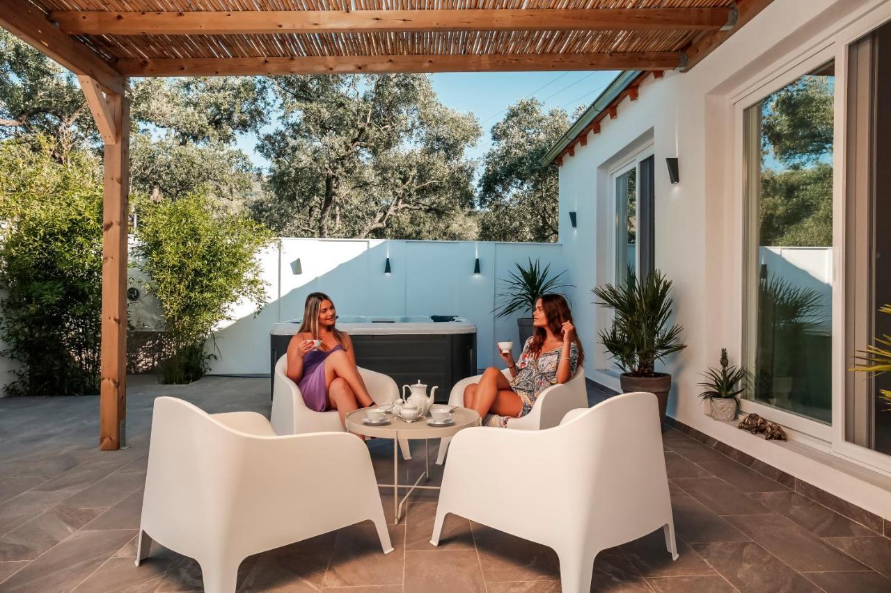 Jacuzzi Deluxe Villa Skala Sotiros Dış mekan fotoğraf